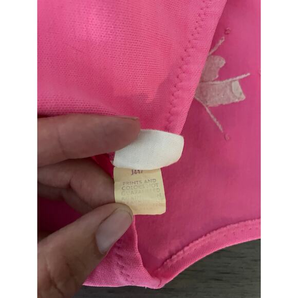 Vintage Carter's Girls 2t Swimsuit One Piece Pink Halter - Picture 5 of 5